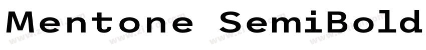 Mentone SemiBold字体转换